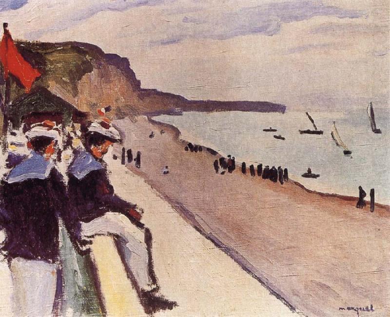 The Beach at Fecaump, Marquet, Albert